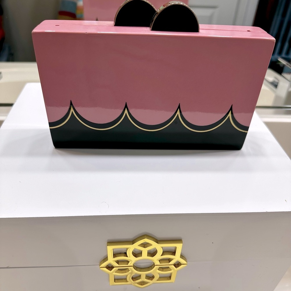 Summer Sale 💐💐💐Kate Spade Novelty Dylan Resin Party Clutch with Imperfections 💗